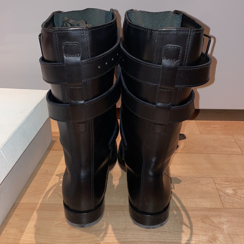 Helmut Lang moto boots black leather - Picture 6 of 7